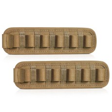 Savior Equipment Tactical 샷건 쉘 카드 불렛 홀더 12게이지 탄약용 2-6 라운드 사이드 로더용 탄약 캐리어 (다크 FDE (6라운드)) 383802, Dark FDE (6-Round)