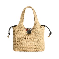 돌체앤가바나 우븐 라피아 토트 백