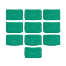 유즈펫 반려동물 자가접착 일회용 붕대형 강아지 신발 10개, 1세트, 라이트그린