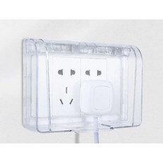 插座防水蓋 插座保護蓋 防漏電 防水蓋 防雨罩 安全蓋, 1個
