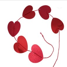 집쏙 천장장식하트모빌 12줄 이벤트장식소품 파티소품