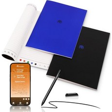 스마트 펜 펜슬 터치펜 노트 필기를 위한 Yuan Sync 및 디지털 노트북 세트3팩 A4 오프라인 보관 공유 휴대폰아이패드 호환에 필기 동기화 성인 학생 교사 동료남여를 선물, 스마트 펜 펜슬 터치펜 노트 필기를 위한 Yuan Sy