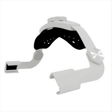 Pico 4 VR 브래킷 액세서리용 VR 헤드밴드 미끄럼 방지 조절식 모바일 전원 브래킷 인체공학적 모자 VR 브래킷, 화이트 &amp; 블랙