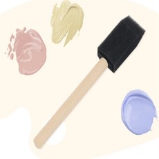 더블유몰 미술용 스펀지붓 스틱 폼브러쉬 삼각스폰지