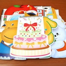 글로벌이지 모양스케치북, 사과, 1개, 사과