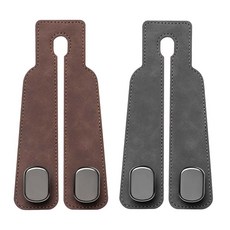 헤드레스트고리 차량용 거치대 가죽 헤드레스트 고리 후크 헤드레스트거치대 ujd+165Lr, 그레이