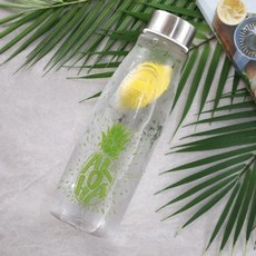 아트박스/비프로젝트 하와이안키친 트라이탄 1리터 물병 1P(파인애플 그린), 1개