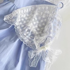 Bonogeed 蕾絲三角頭巾 兩用造型飾品 法式飄帶絲巾 鏤空半裙疊穿, 1#白色,均碼