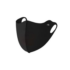↓°C 防曬口罩 冰絲涼感 3D立體修飾臉型 透氣抗UV 加高眼角設計 可重複水洗 黑色/粉色/灰色, 1個, 防曬口罩 (黑)
