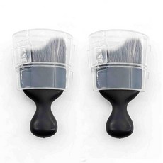 TyranCoupe 2피스 자동차 디테일링 브러시 세트 자동차 인테리어용 부드러운 빗살 자동차 클리닝 브러시 자동차 브러시 내부 대시보드 가죽 키보드를 위한 완벽한 자, 스타일1, 회색