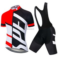 夏季短袖騎行服套裝自行車隊版上衣揹帶褲戶外透氣服飾