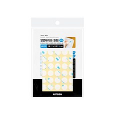 아트사인 양면테이프(원형/반투명/부직포)(3629/지름15*0.14 (48개입)), 단품, 단품