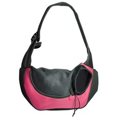 가리온 크로스 애견가방 슬링백, 핑크, 대형 (43 x 12.5 x 28 cm), 1개