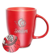 Rico Industries NHL 하키 미네소타 와일드 선버스트 그린 532ml(18온스) 레이저 각인 세라믹 광택 머그 151942, Columbus Blue Jackets Alt