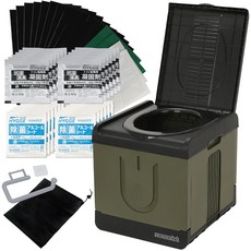 120kg [네섹트] 간이 화장실 휴게 방재용 화장실 세트 내하중 야자 껍질