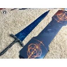 艾爾登法環1:1全金屬暗月大劍未開刃 附贈掛板 月光劍 菈妮老婆 遊戲周邊 表演道具