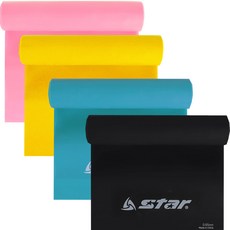 스타 홈트레이닝 어깨 가슴 고무줄 운동 요가 필라테스 스트레칭 탄력 TPE 고무 밴드 7단계, 블루, 1개