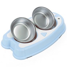 베스펫 반려동물 2구 기본형 식기, 블루, 1개