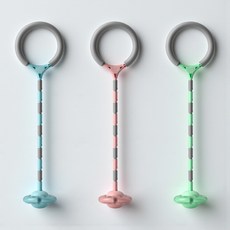 내일마켓 프리미엄 LED 발목줄넘기 3색 무소음 점핑볼, 1개, 블러썸 핑크