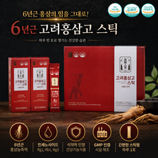 청정인삼 6년근 고려홍삼고스틱, 20개, 10g