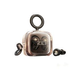 ZEFI 舒適無線耳機，輕巧親膚材質，多尺寸耳塞，運動日常適用, 幻影黑-送4對耳帽+精美收納盒, 1個