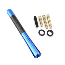 블랙 자동차 루프 안테나 카본 파이버 숏 롱 신호 강화 라디오, 3. blue