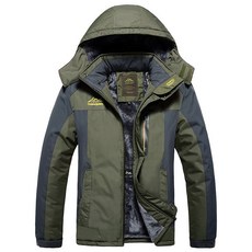 L-9XL大尺碼衝鋒外套 冬季登山外套 防風防潑水機能連帽外套