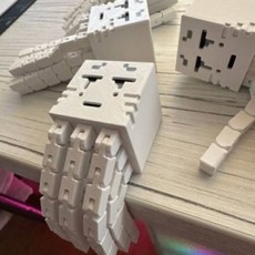 臺灣爆款 打印玩具 3D 擺件 擺飾 我的世界週邊幽靈觸手3D打印玩具可拚裝包包掛件送掛繩, 1個, 幽靈觸手3D打印玩具可拼裝包包掛件送掛繩