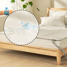 항균 방수 전기 냉 온수매트커버 미끄럼방지 슈퍼싱글SS 퀸Q, 화이트