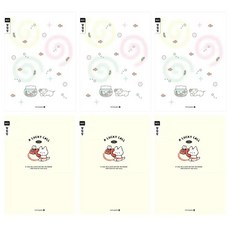 모닝글로리 채움노트 초등 3-6 알림장 좁은칸 4종 + 랜덤발송 2p 세트 B, 고양이 쏘옥, 냥 친구들, 디저트 타임, 오션뷰, 1세트