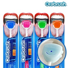 오라브러쉬 혀클리너 4종 + 전용보관캡 4p, 130g, 1개