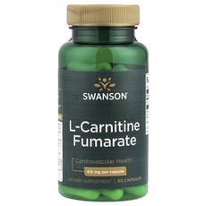 신상할인판매 Swanson l-카르니틴 푸마르산염 415mg 캡슐 60정 최저가격, Swansonl카르니틴푸마르산염415mg캡슐60정, 1개