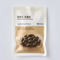 [또또샵] 무인양품 (MUJI) 아몬드 초콜릿 1봉지 80g, 5개