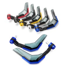 락모터스 오토바이 22MM 슬림형 너클가드 핸들가드 가드 바 배틀가드 방풍 핸들가드 모토바이크, 블랙, 1세트