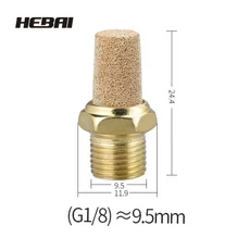 공압 황동 배기 머플러 BSL M5 1/8 소음기 피팅 필터 감속기 커넥터 구리, 01 빠른, 11 M5