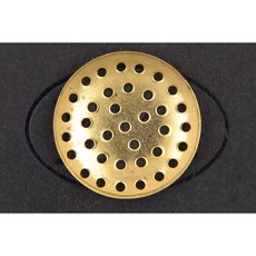 沐錦飾品材料DIY 20MM銅篩網網片 圓網片 洞洞片 串珠網片(韓製) @50入, 1個, (鎳)50入/瓶, 鎳