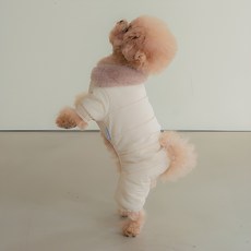 PETSLAND 寵物Toto All In One鋪棉連身衣, 米色