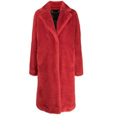 필립플레인 그래피티 프린트 페이크 퍼 코트