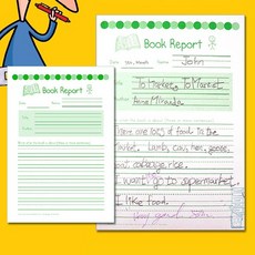 초등 영어 받아쓰기 노트 영작문 일기장 독서기록장 200장, 1세트, 트리(저학년)