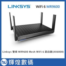Linksys 雙頻 MR9600 Mesh WiFi 6 路由器(AX6000) 無線網路分享器, 1個