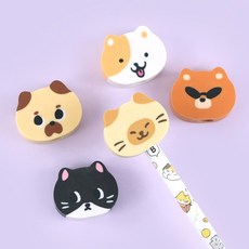 핑크풋 500 랜덤 연필캡 지우개 30탄 정품 1개