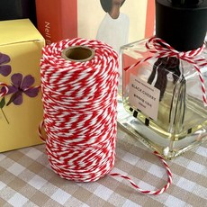 레드 공예 택끈 트와인끈 선물 100m 포장 트와인끈 택끈 포장끈 지끈 마끈+커머스연구소Shop, 빠른배송