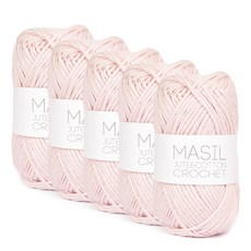 마실 뜨개실, 15번 베이비핑크, 5개