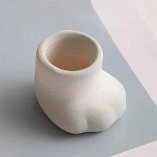 엄지손가락 모양 화분 귀여운 발바닥 세라믹 다육식물 장식 홈 오너먼트 정원, 01 S, 색상: 3. E