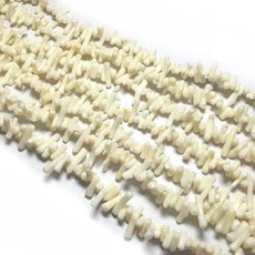 천연 석재 산호 구슬 불규칙한 모양 보석에 대 한 격리 팔찌 목걸이 액세서리에 DIY 만들기, white, 6x12mm