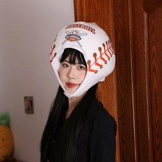 趣味運動球造型頭套 適合學生運動會、派對、拍照表演使用, 棒球帽,均碼, 1個