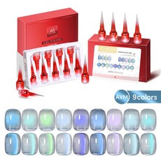 AS젤 푸른눈물 9종 자석젤네일 세트 15ml, 1세트, AVM 9종