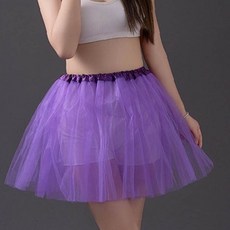 연습용 발레 스커트 여성 댄스 치마 실내운동 경량 통풍 망사 허리밴딩 연습복 튤