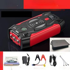 차량용 휴대용 점프선 배터리 시동 운송 무선고속충전, 디지털 디스플레이 59800mAh B, 1mm, 1개