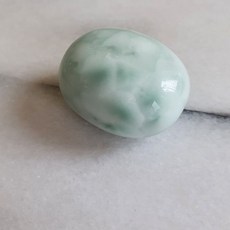 多明尼加拉利瑪橢圓打磨件 單顆, 1個